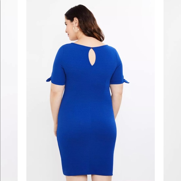 Motherhood Maternity TIE SLEEVE TEXTURED DRESS M - Picture 3 of 6